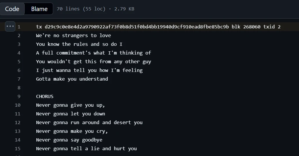 Messages hidden in Bitcoin: headlines, memorials and everyday life — original source image
