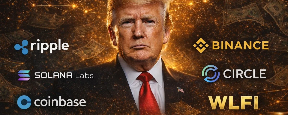 Political money, exchanges and Trump-linked tokens — original source image